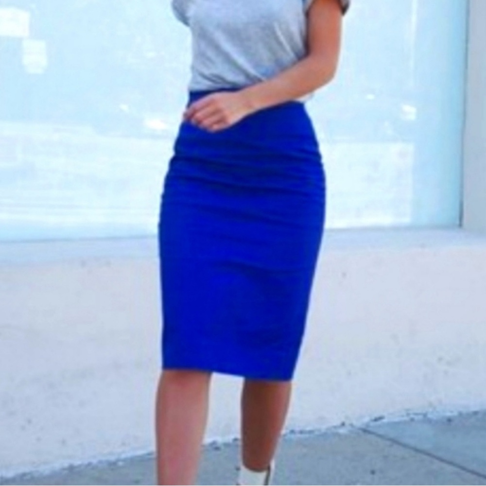 Forever 21 Royal Blue Pencil Skirt, Medium